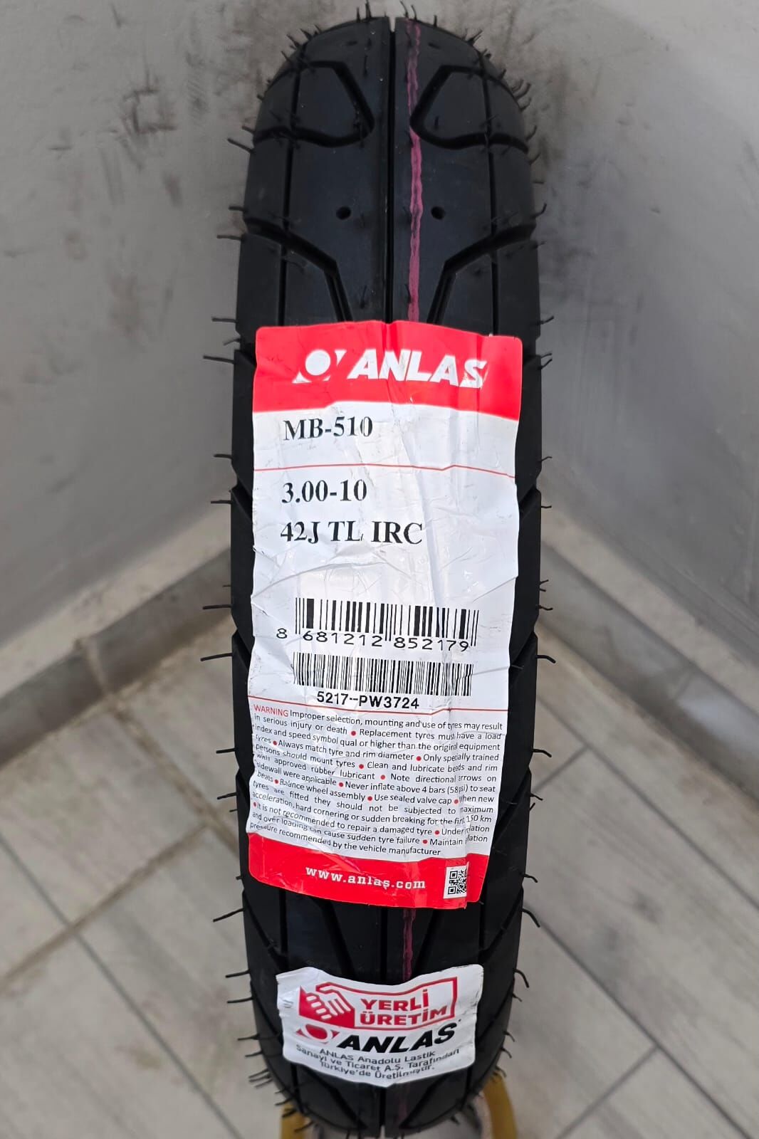 300-10 TUBELESS IRC MB-510 MOTORSİKLET LASTİK