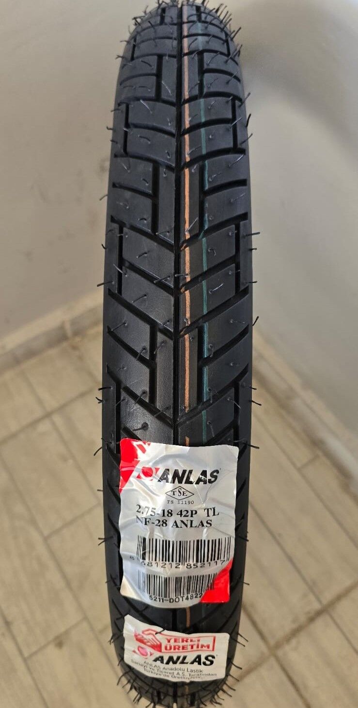 275-18 TUBELESS ANLAS NF-28 MOTORSİKLET LASTİK